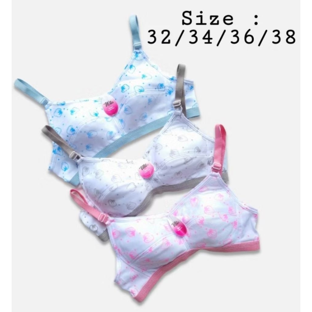 (isi 6pcs)Bra Remaja Cewek 32/34/36 tanpa kawat busa tipis terlaris/bra remaja perempuan SMP Anak AB