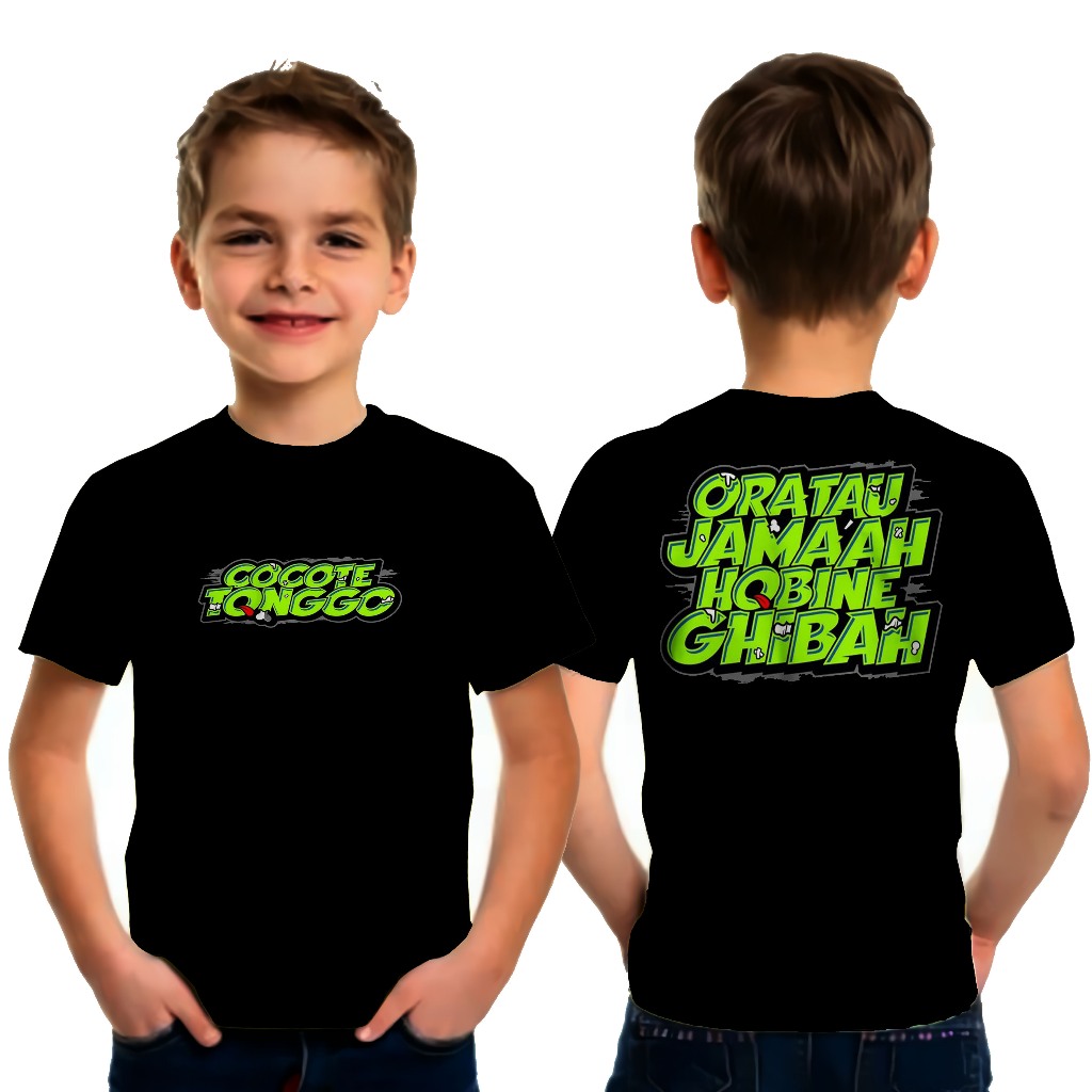Kaos Dsitro Anak Kata Kata COCOTE TONGGO Unisex