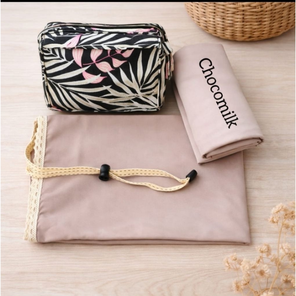 mukena traveling cavani set sajadah by moizz