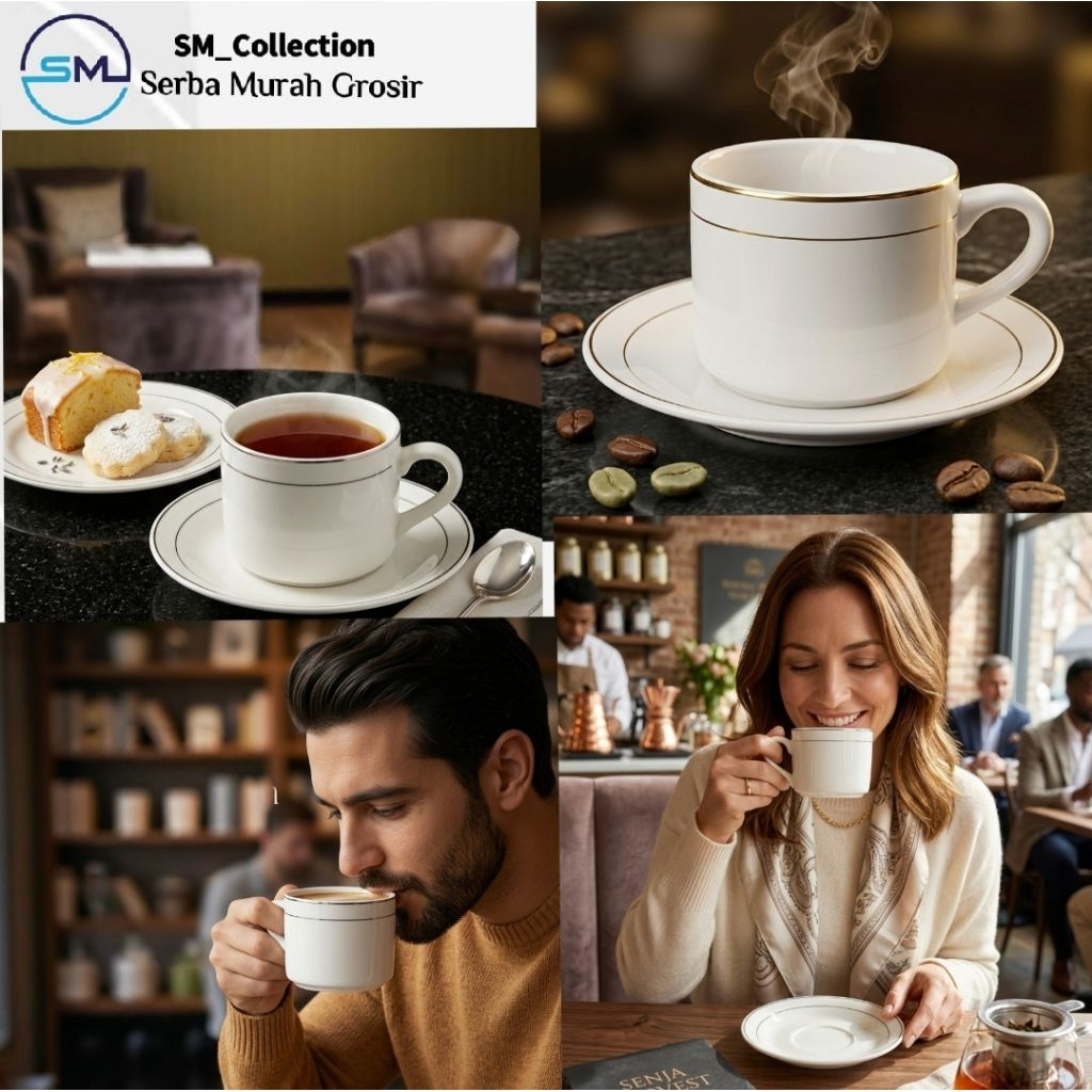 Cangkir/gelas kopi/mug keramik/cangkir lepek dinasty listmas