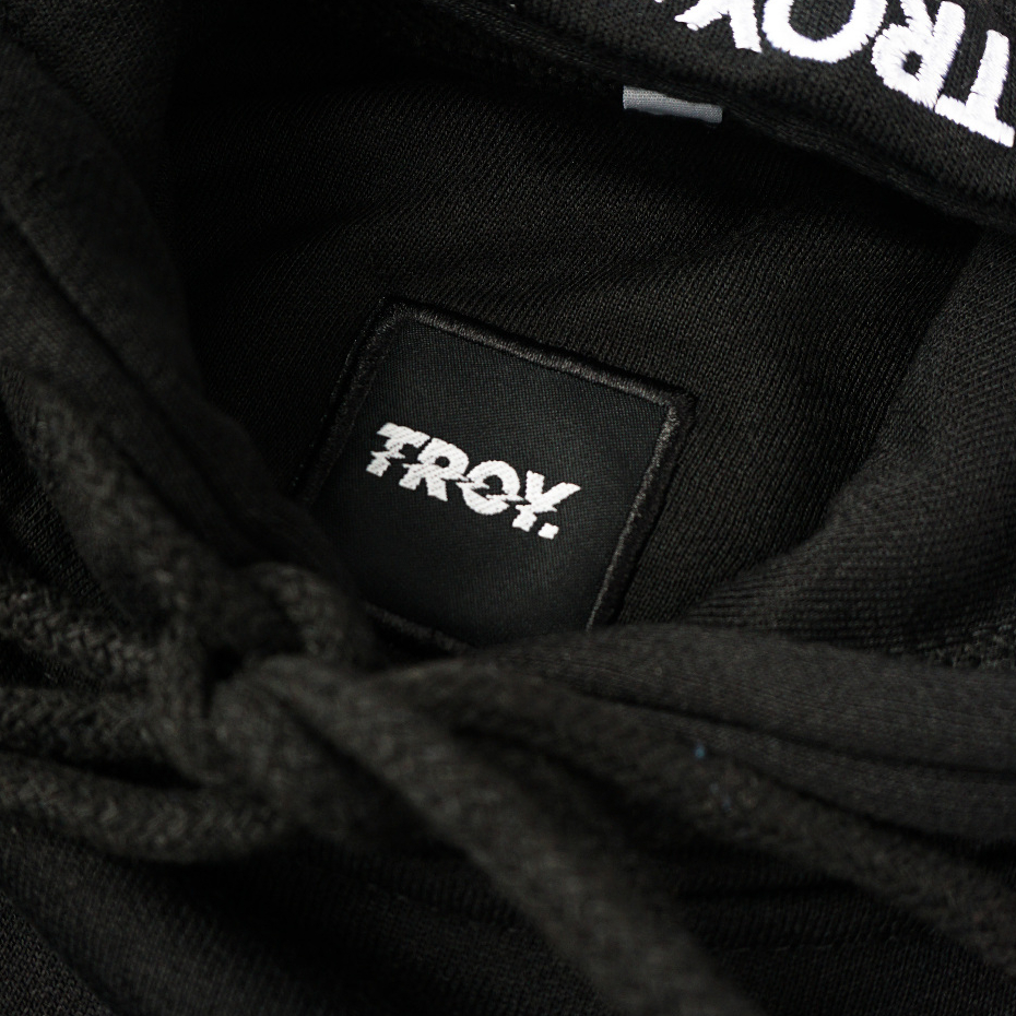Troy Company Hoodie Black Reaper Owl - Hoodie Pria Hitam KHD 2199