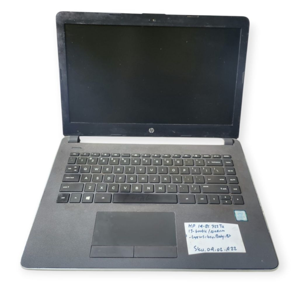 Laptop HP 14-BS722TU Core i3-6006U Tanpa Ram/HDD. Minus Layar WS Keyboard Body Baterai