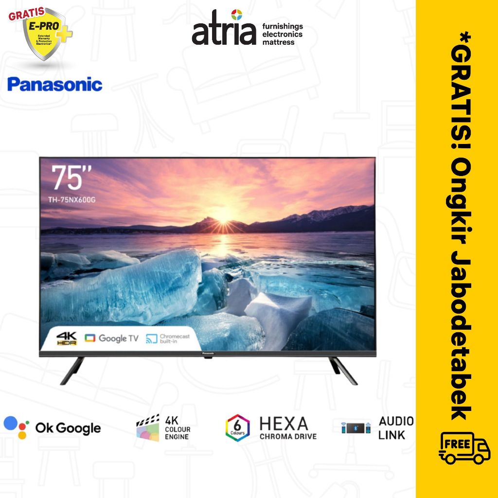 PANASONIC TH-75NX600G TELEVISION 75 INCH 4K LED TV GARANSI RESMI