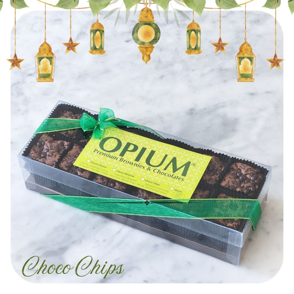 Brownies Oven Choco Chips / Oleh-oleh Semarang / OPIUM Premium Brownies
