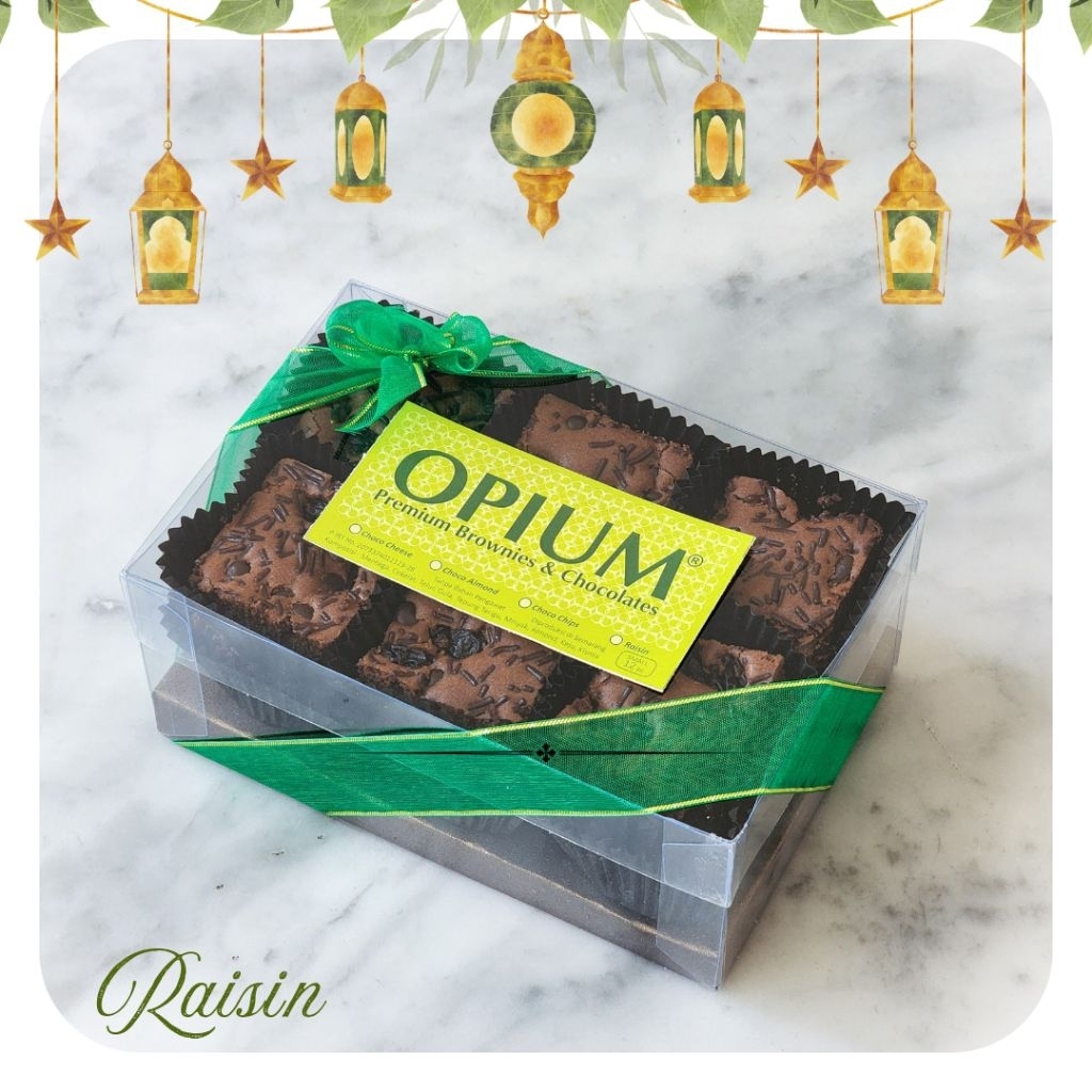Brownies Oven Raisin | Oleh oleh Semarang | OPIUM Premium Brownies