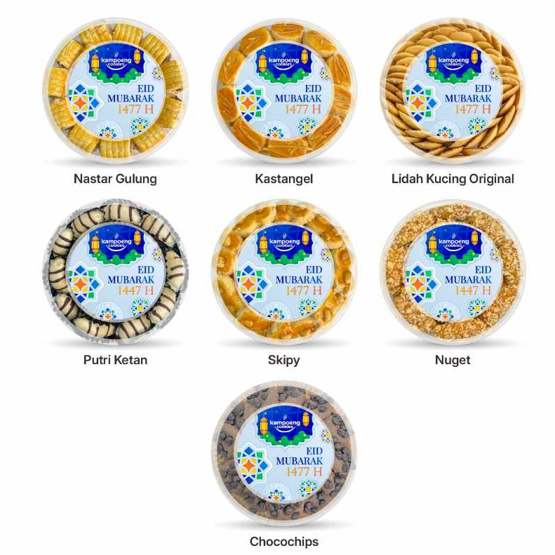 Paket Bundling Isi 7 Kue Kering Premium Kampoeng Cookies Pekanbaru untuk Lebaran