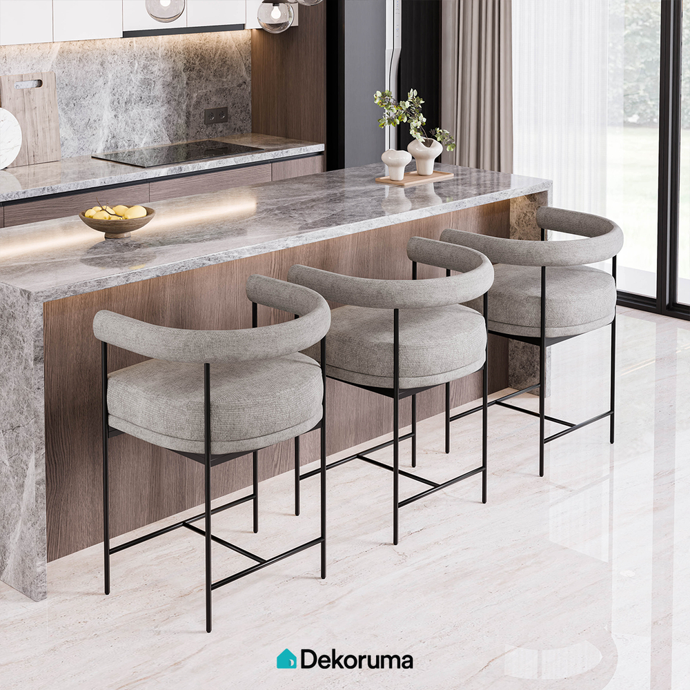 Dekoruma Tenzo MEYER Kursi Makan Tinggi / Kursi Kafe / Dining Chair