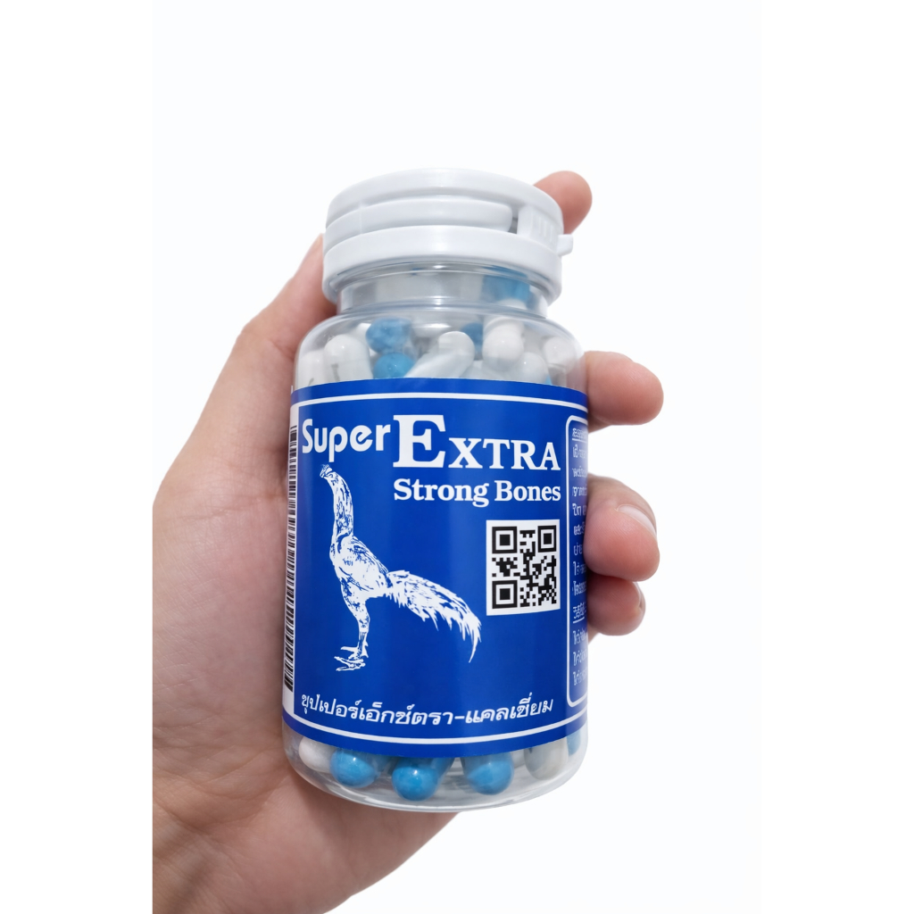 Super Extra Strong Bones Pro – Suplemen Kalsium Ayam Bangkok & Ayam Aduan Premium