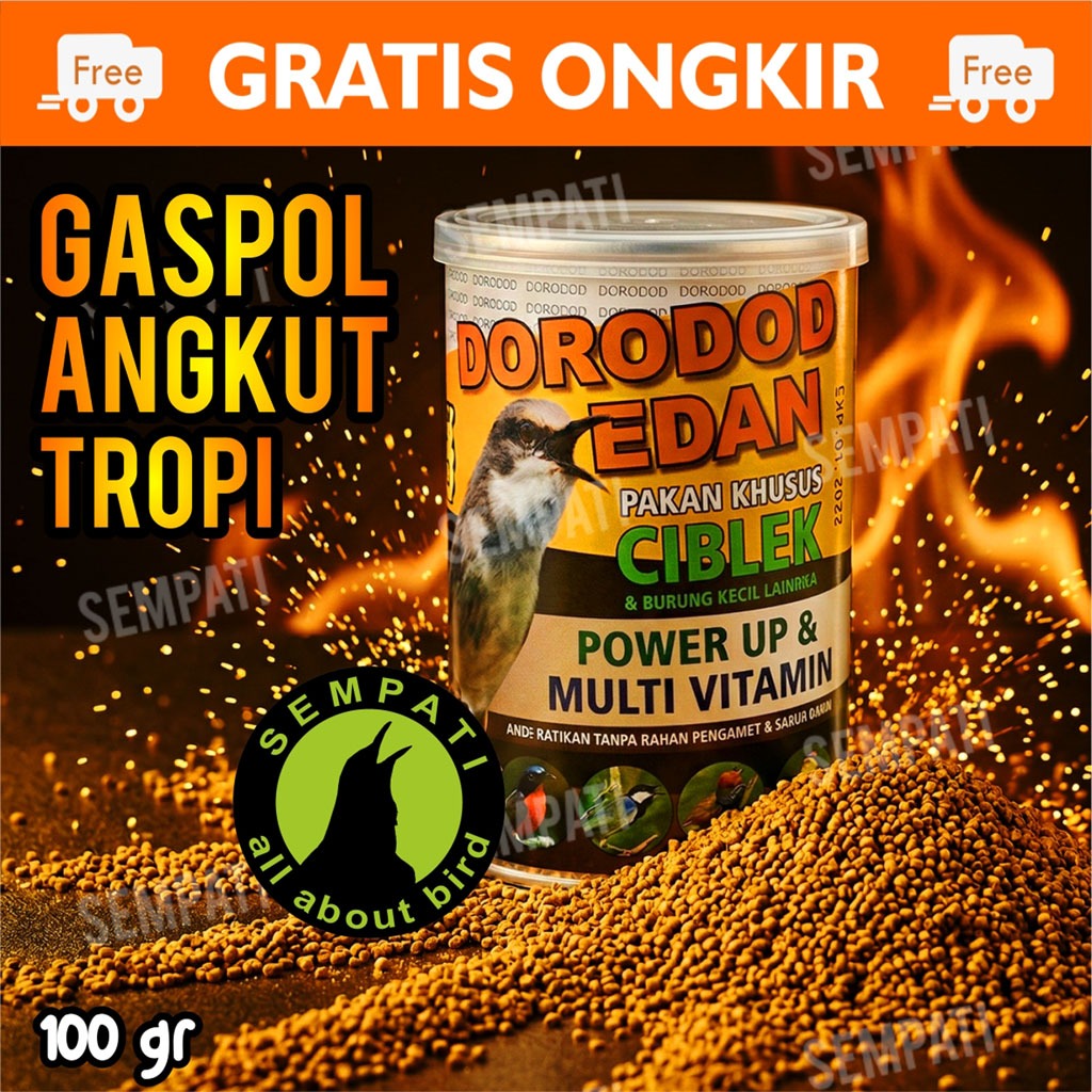 SEMPATI DORODOD EDAN CIBLEK VOER KASAR PAKAN BURUNG CIBLEK