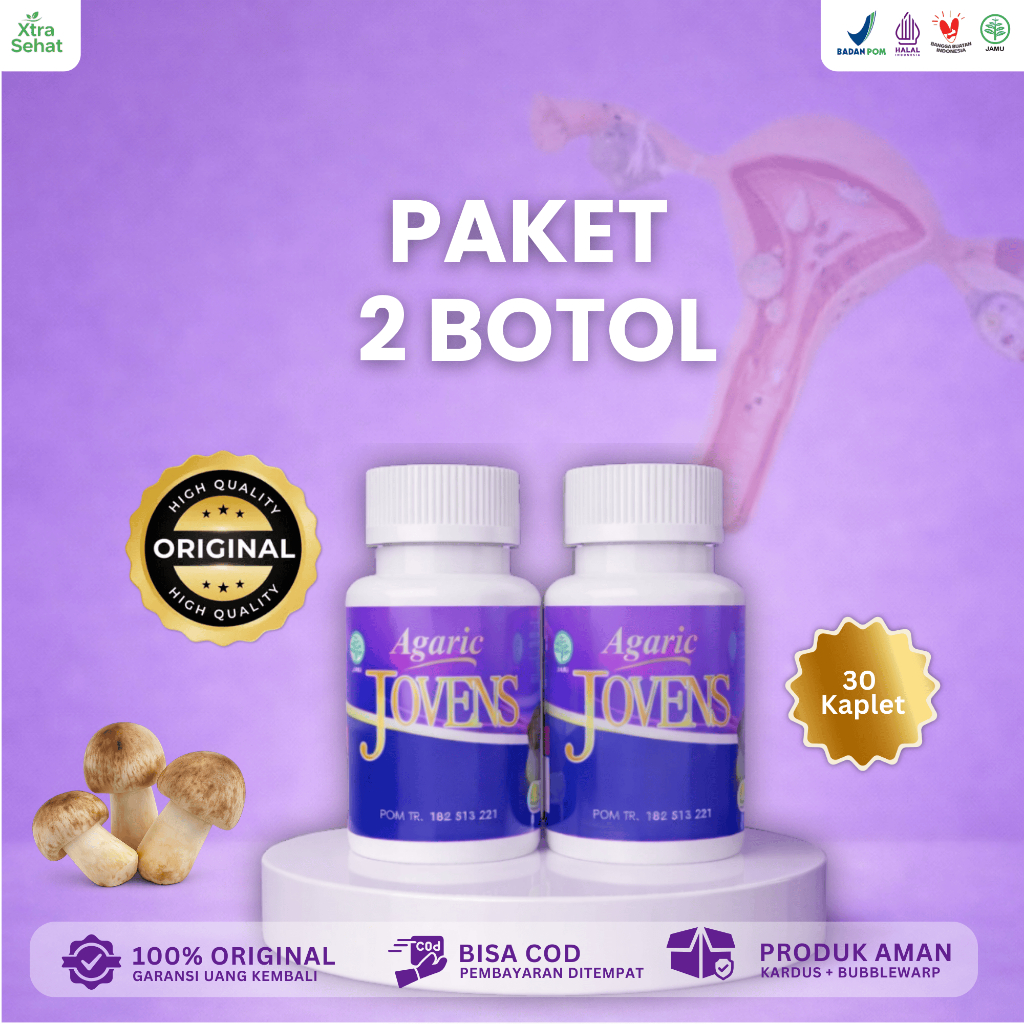 AGARIC Jovens - Paket 2 Botol - Obat Kista Miom Benjolan Ovarium Tumor Kanker
