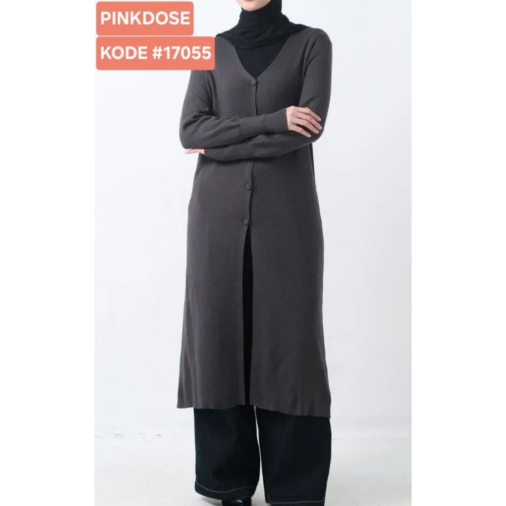 CARDIGAN RAJUT PANJANG PINKDOSE PREMIUM