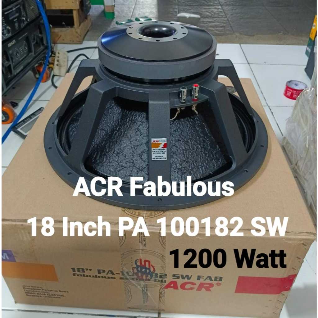 SPEAKER ACR FABULOUS 18" PA-100182 SW FAB SUBWOOFER 1200 Watt / speaker ACR Fabulous 18 inch PA 1001