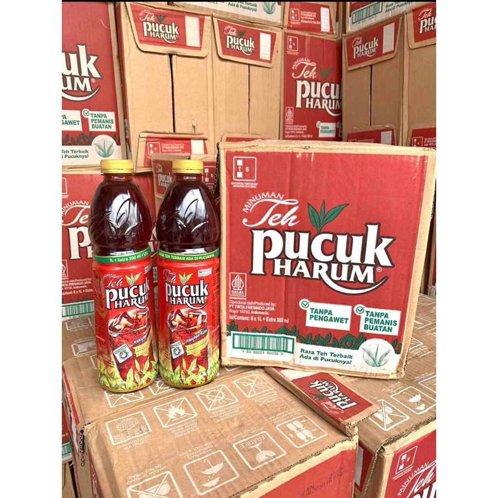 1 dus teh pucuk 1.3 liter isi 6 botol