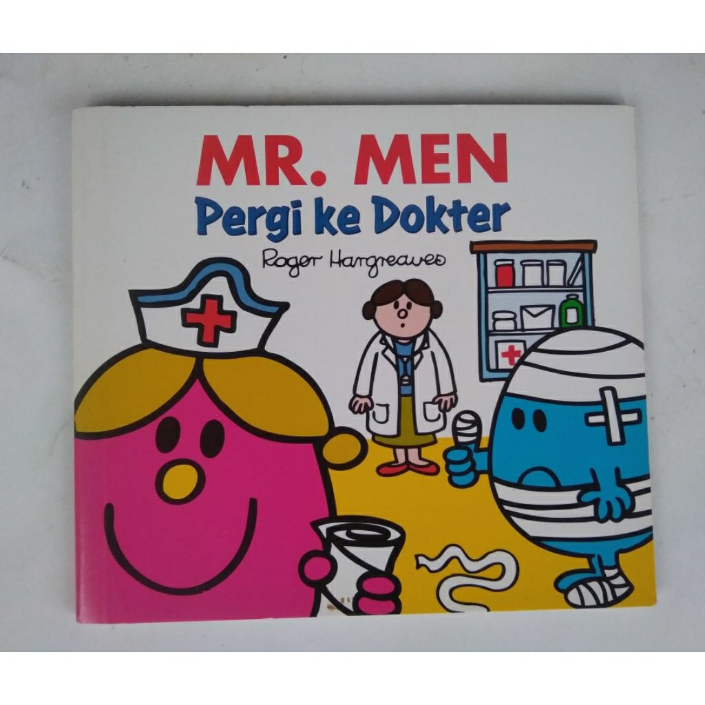 Buku Anak Mr.Men Pergi Ke Dokter < Roger Hargreaves < Happy Meal.(original, bekas)