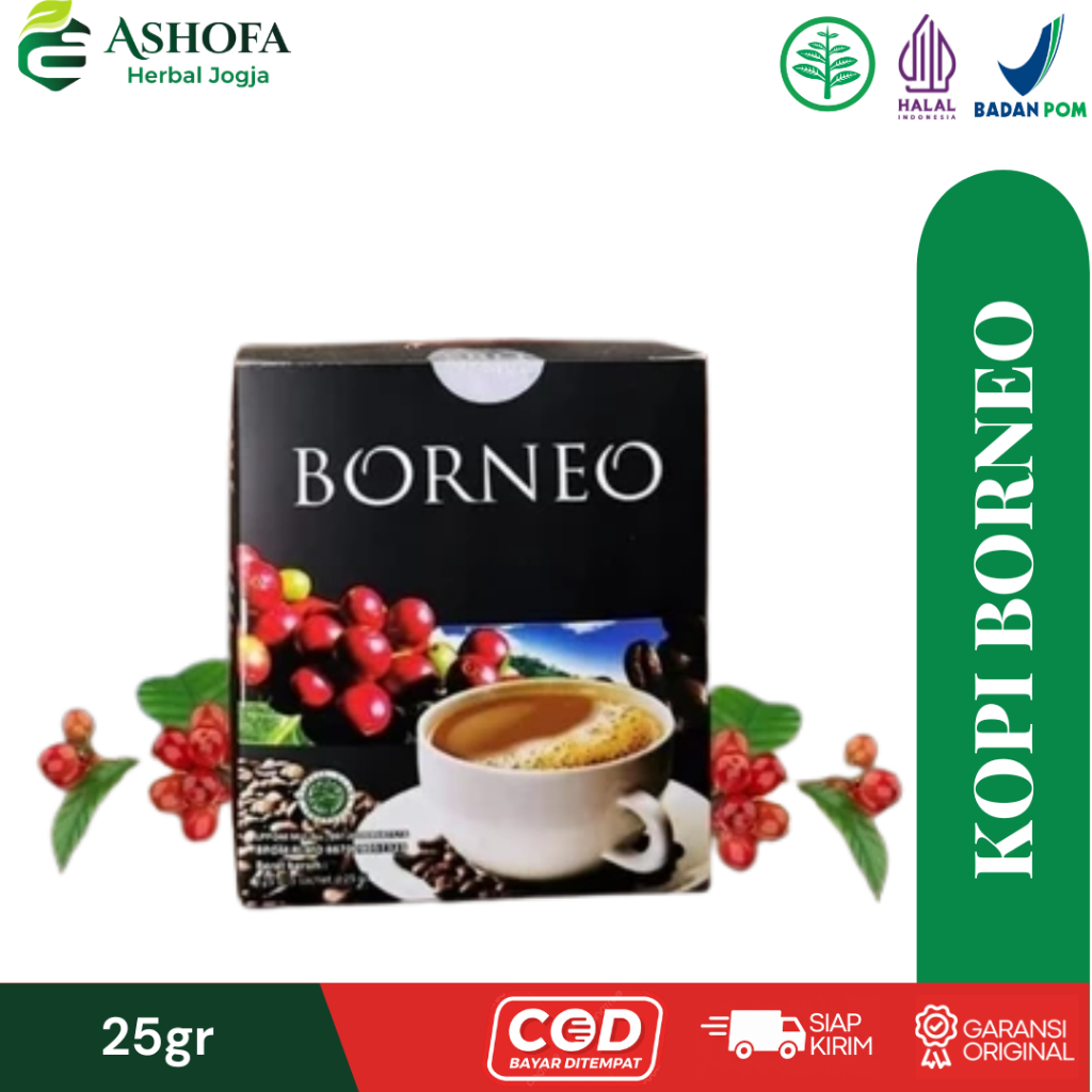 Boneo Coffee Kopi Pria Borneo Asli | Kopi Stamina Vitalitas | Pasak Bumi Ginseng Purwaceng | BPOM Or