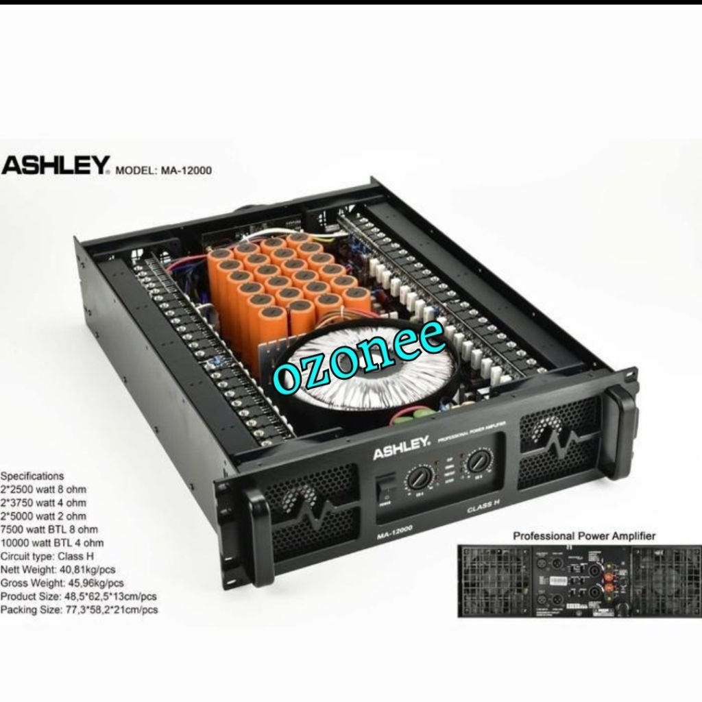 Power Amplifier Ashley MA 12000 / MA12000 Garansi Original