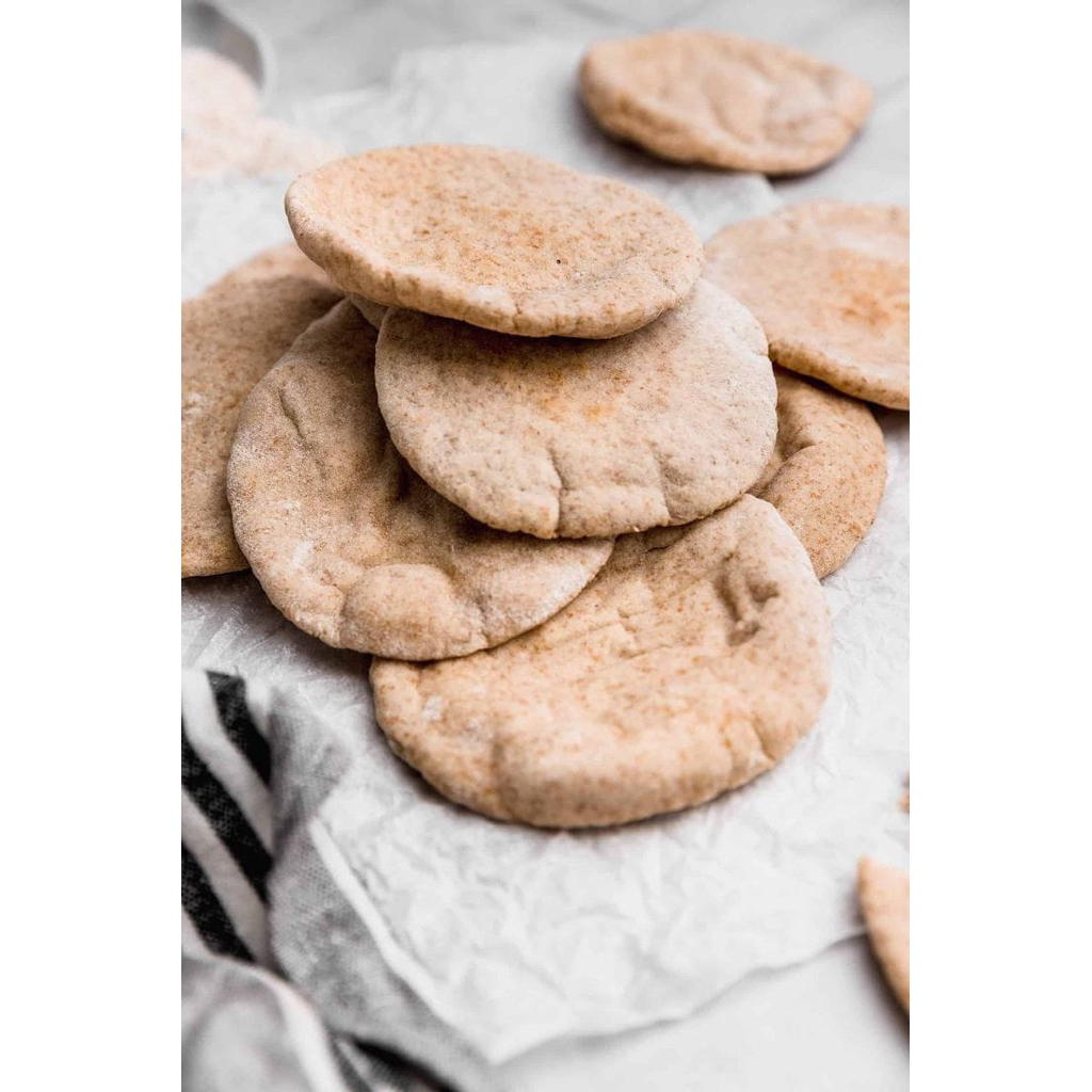 ROTI KHUBZ Gandum  ROTI KHUBUS ROTI ARAB KHUBOS PITA BREAD ROTI PITA isi 5 pcs