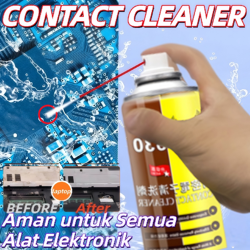 Contact Cleaner Spray Lubricant  elektronik pembersih laptop pcb potensio komponen mainboard karat e