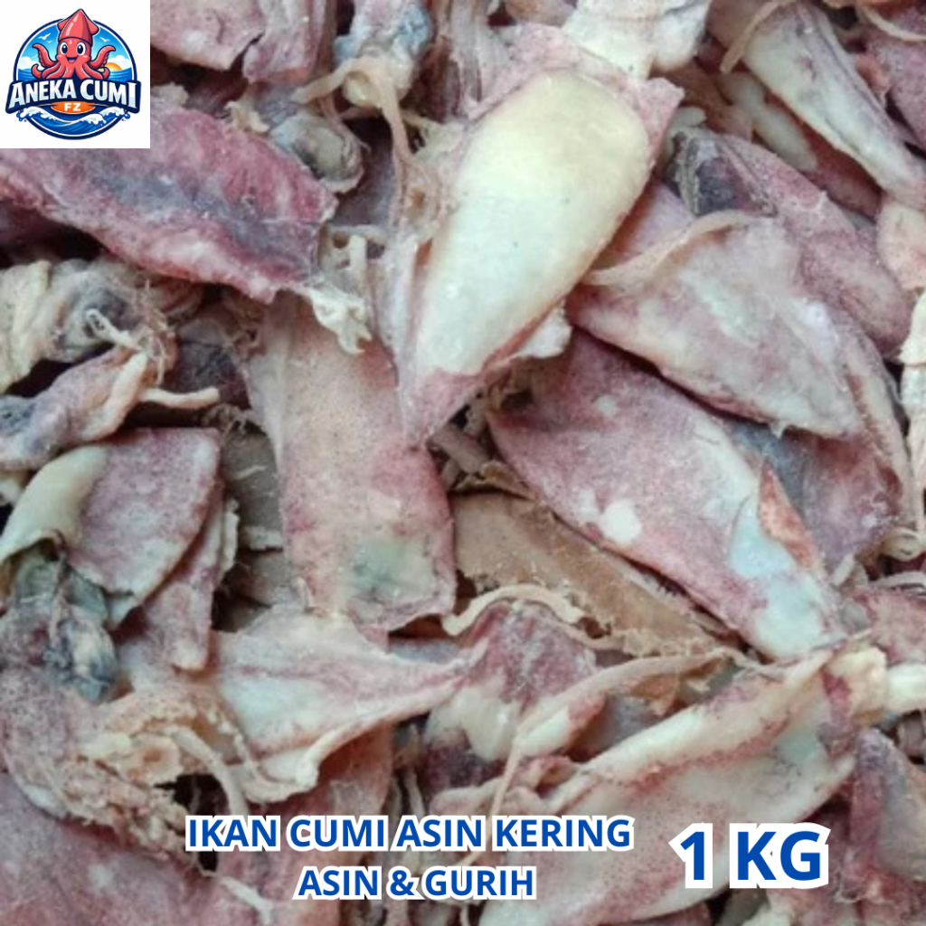 Cumi Asin Kering 1KG Murah Ikan Asin Cumi Kering / Khas Rembang Gread A