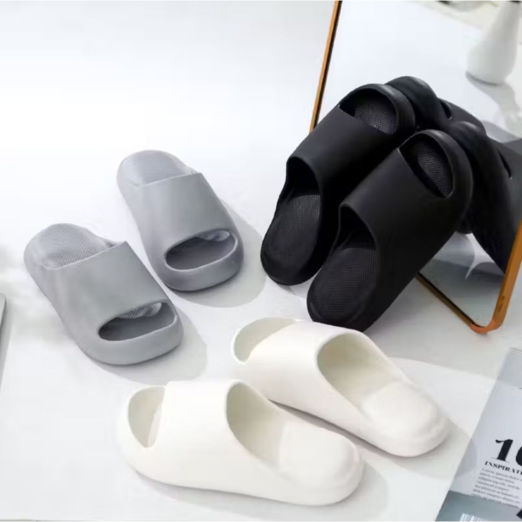 MINISO BALI | Sandal Slipper Fashion Kekinian Karet EVA Sandal Selop Pria Wanita Anti Licin Sendal W