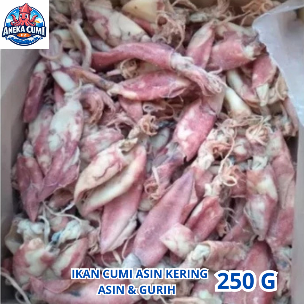 Cumi Asin Kering 250 Gram Murah Ikan Asin Cumi Kering / Khas Rembang Gread A