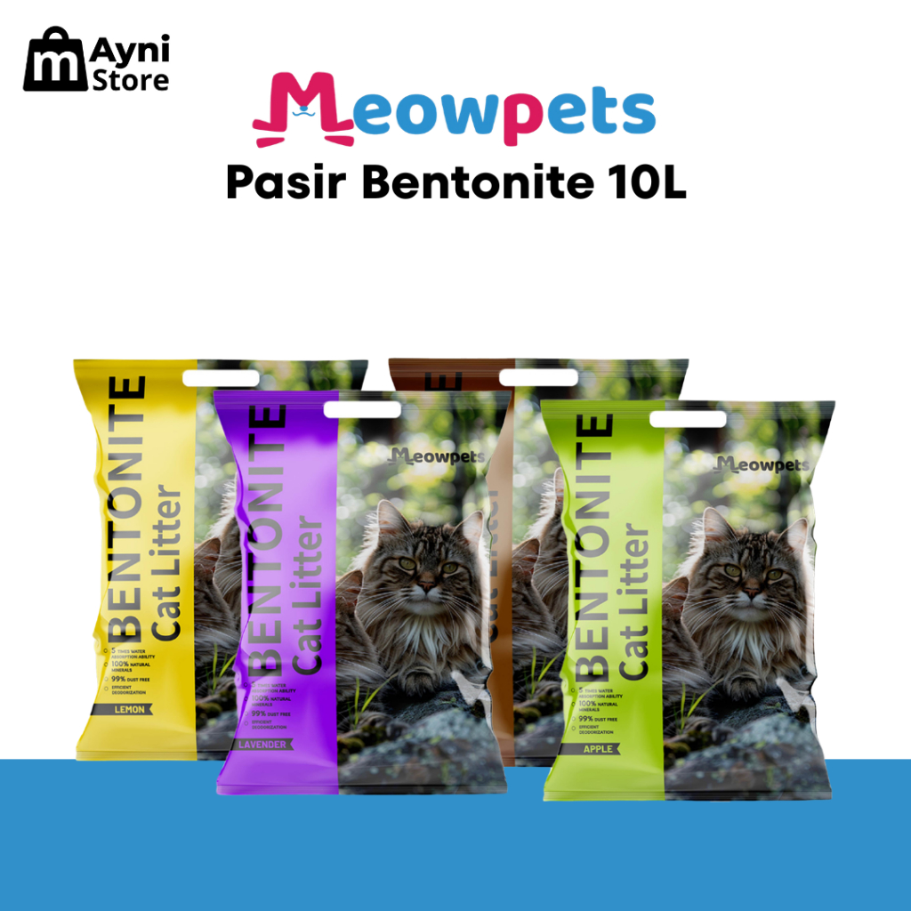 Meowpet Pasir Bentonite / Cat Litter Bentonite Meowpet 10 Liter