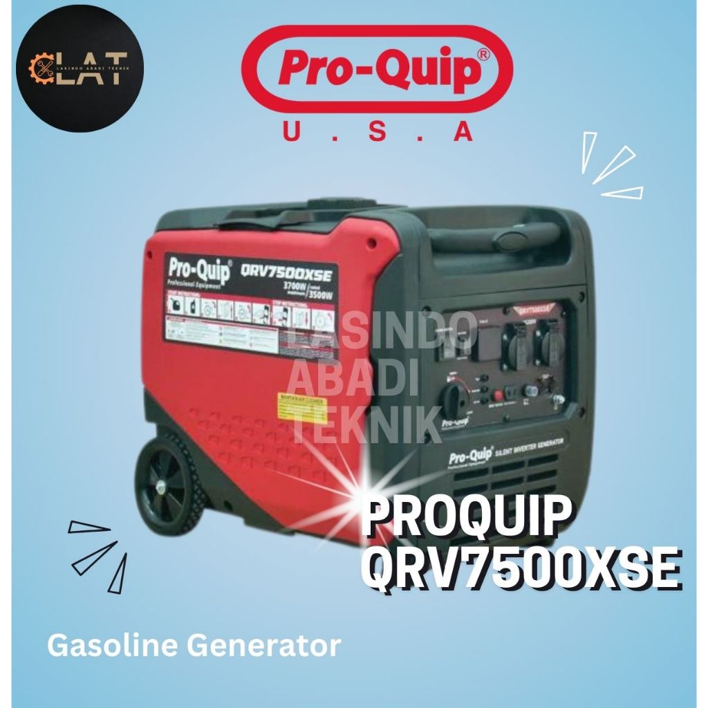 Proquip Genset Silent QRV7500XSE 3500 - 3700 Watt Silent Inverter Bensin Generator QRV 7500 XSE Gene