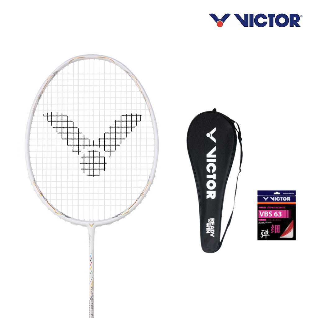 VICTOR FALCON CLAW LIMITED 4U Raket Bulutangkis Offensive Original Taiwan 26-30lbs Siap Pakai + Bonu