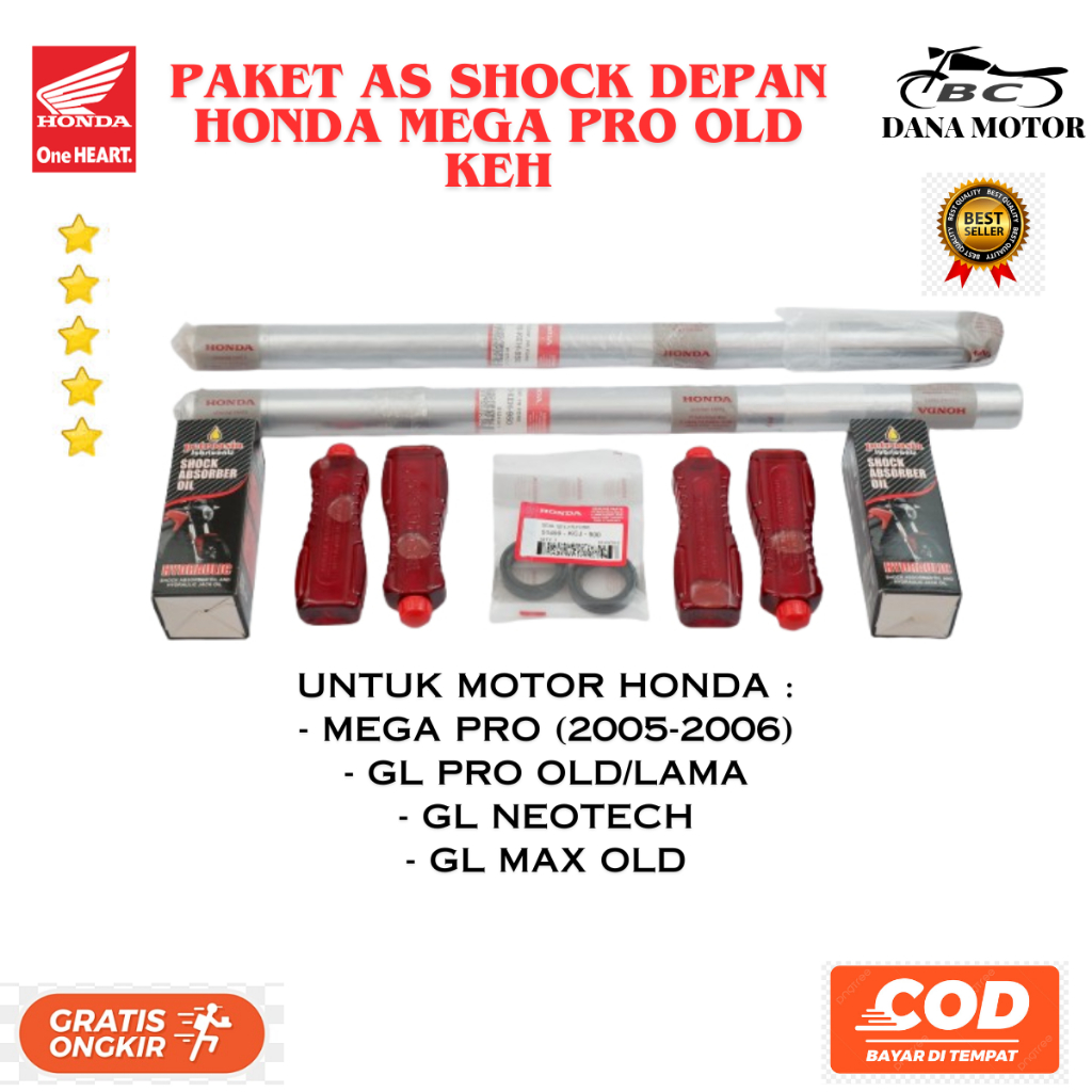 Shock Depan Mega Pro Ori / As Shock Depan Honda Mega Pro Primus Original Primium - 51410-KEH-950