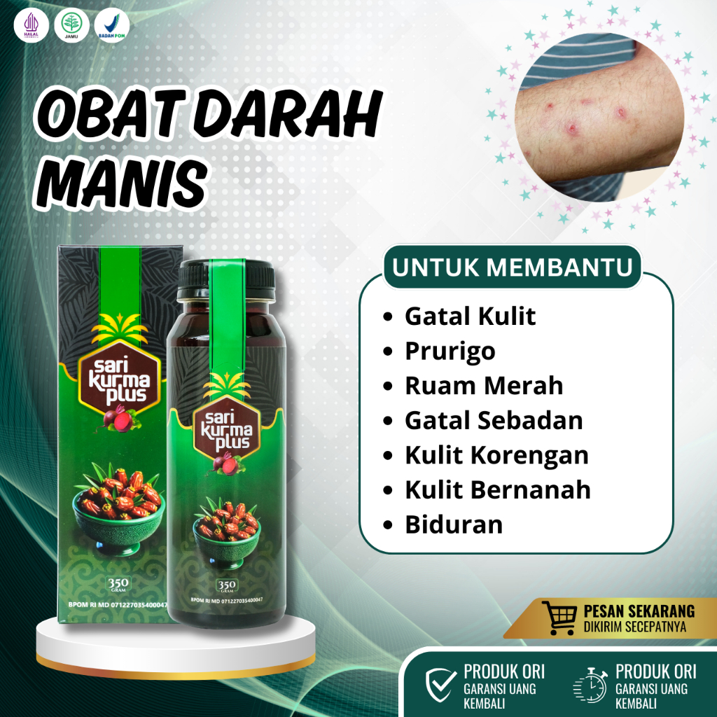 Obat Darah Manis, Obat Gatal Darah Manis, Obat Prurigo, Obat Gatal Seluruh Badan, Obat Ruam Merah, O