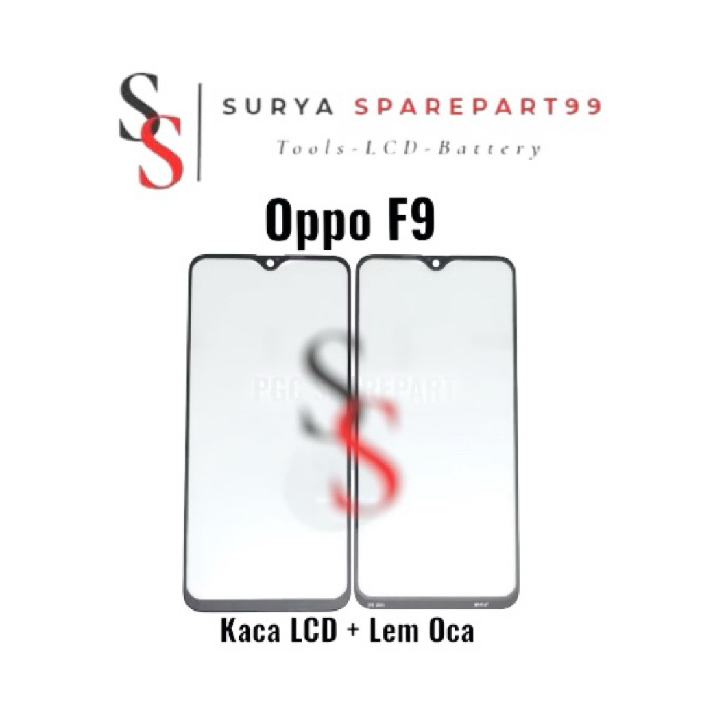 Original Kaca LCD Glass + Lem OCA OP F9 / F9 Pro / A7X / Realme 2 Pro / Realme C2 Pro / Realme U1 / 