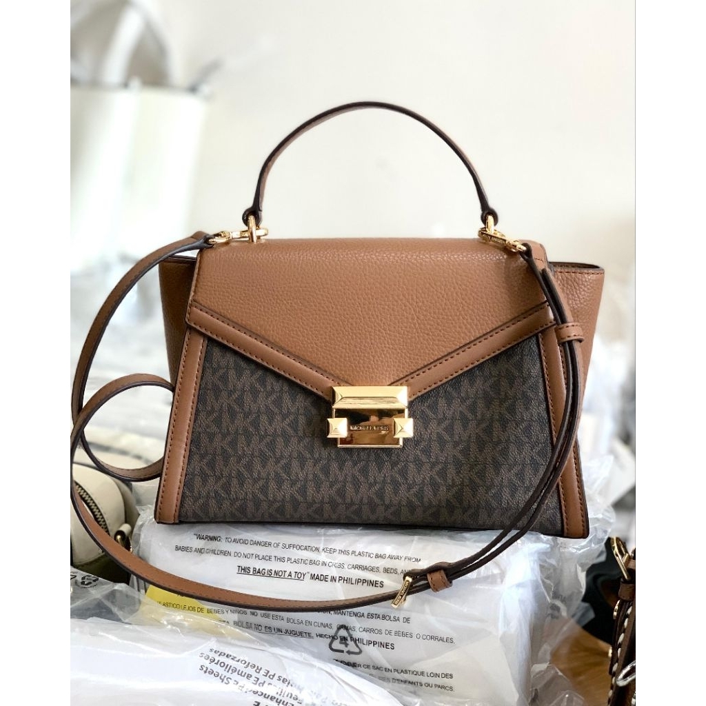 mk whitney medium black dan signature brown