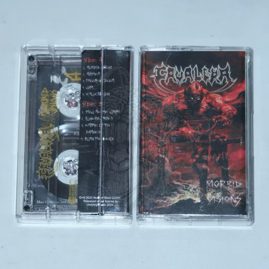 CAVALERA morbid visions - TAPE ORIGINAL & BERLISENSI RESMI UNDYING MUSIC