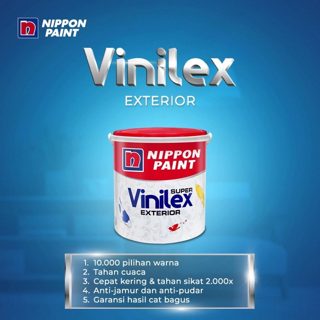 Vinilex Super Exterior 25kg Nippon Paint / cat tembok dinding luar eksterior