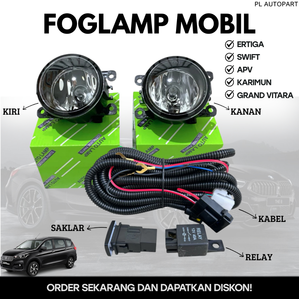FOGLAMP MOBIL SUZUKI ERTIGA SWIFT APV KARIMUN GRAND VITARA