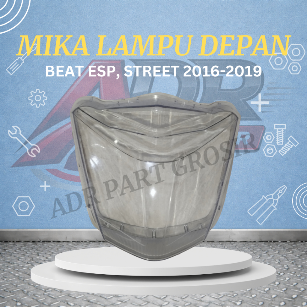 Mika lampu depan beat street beat esp 2016-2019 mika kaca lampu depan beat eco