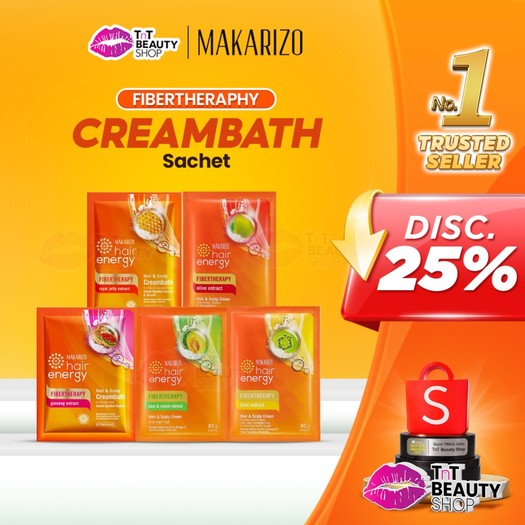 Makarizo Hair Energy Fibertherapy Hair & Scalp Creambath | Conditioning & Shampo | Tnt beauty shop