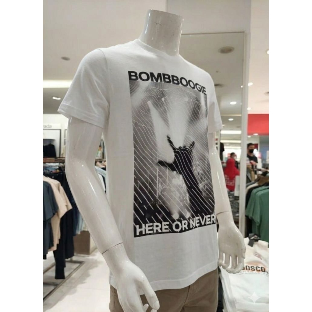 KAOS PRIA LENGAN PENDEK PREMIUM BOMBBOOGIE