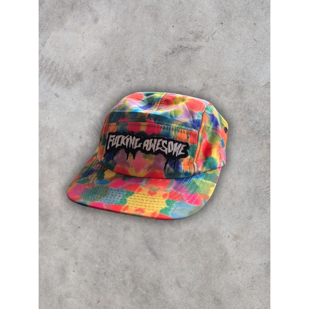 FUCKINGAWESOME VELCRO VOLLEY STRAPBACK CAP AOP