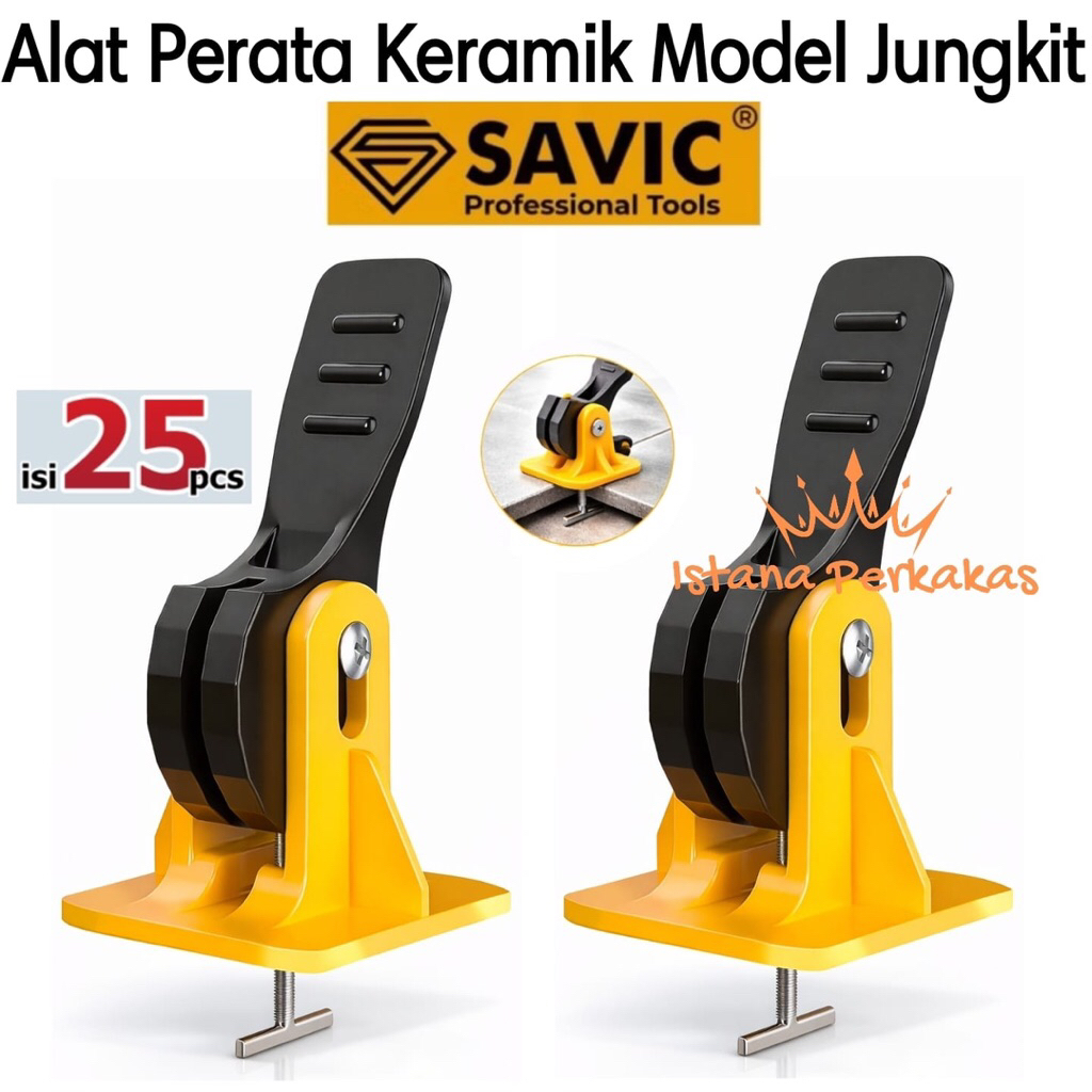Alat Perata Keramik Granite Granit Lantai Dinding Model jungkit Tile Leveling Isi 25Pcs