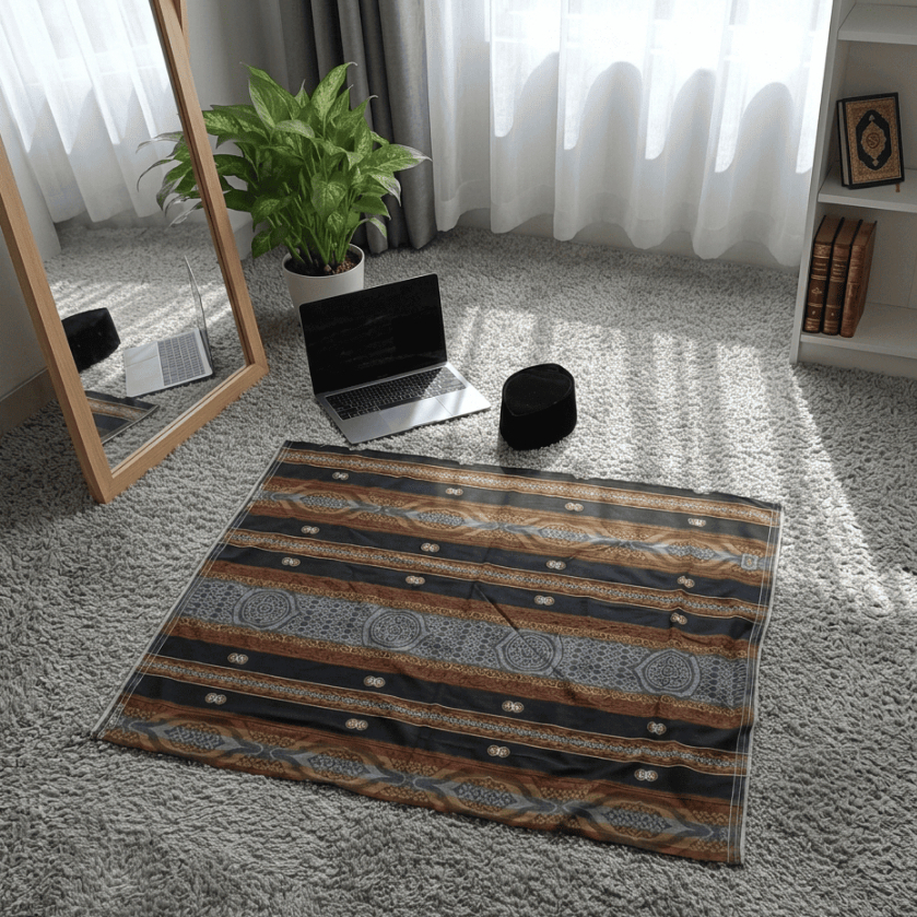 Sarung Jacguard Coklat Lirboyo Premium Motif Eksklusif