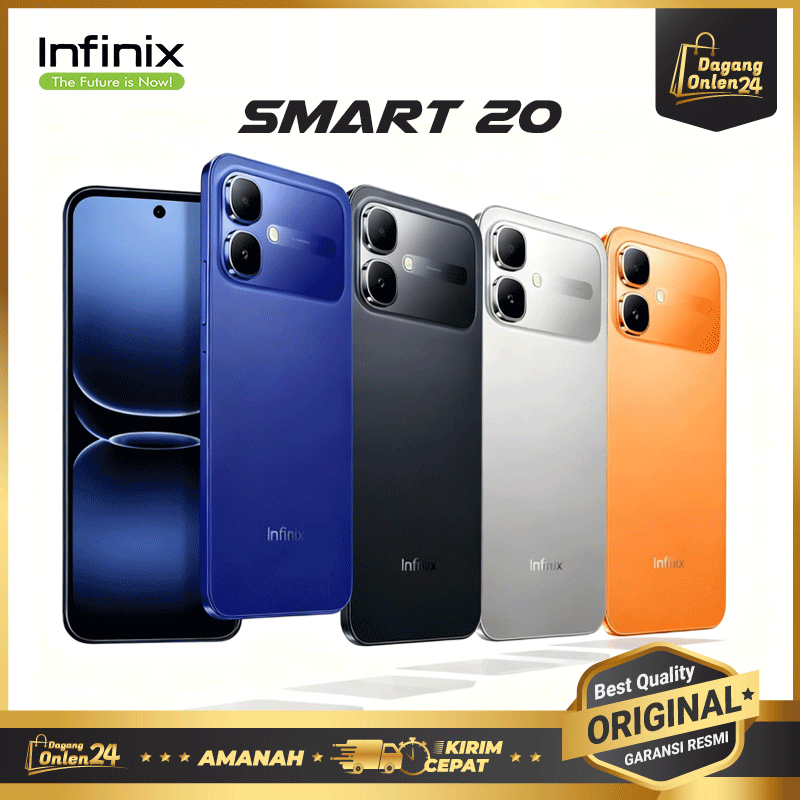 Infinix Smart 20 4/128GB HP Murah Original 100% Handphone 1 Jutaan Kamera Jernih HP Android Murah Ga