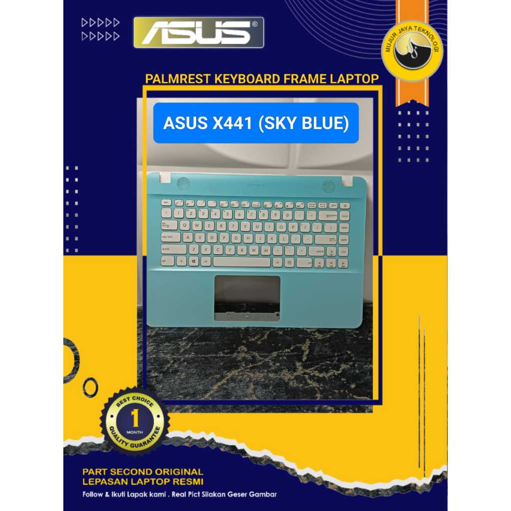 KEYBOARD FRAME PALMREST CASING ASUS X441 SERIES X441S X441N X441M X441U X441B SKY BLUE NORMAL