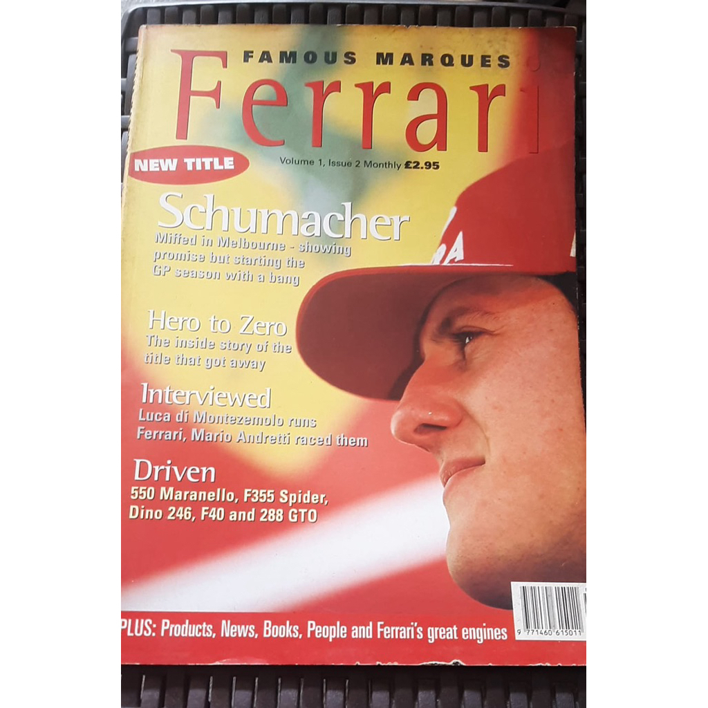 MAJALAH FERRARI 1998 KHUSUS KOLEKTOR MICHAEL SCHUMACHER