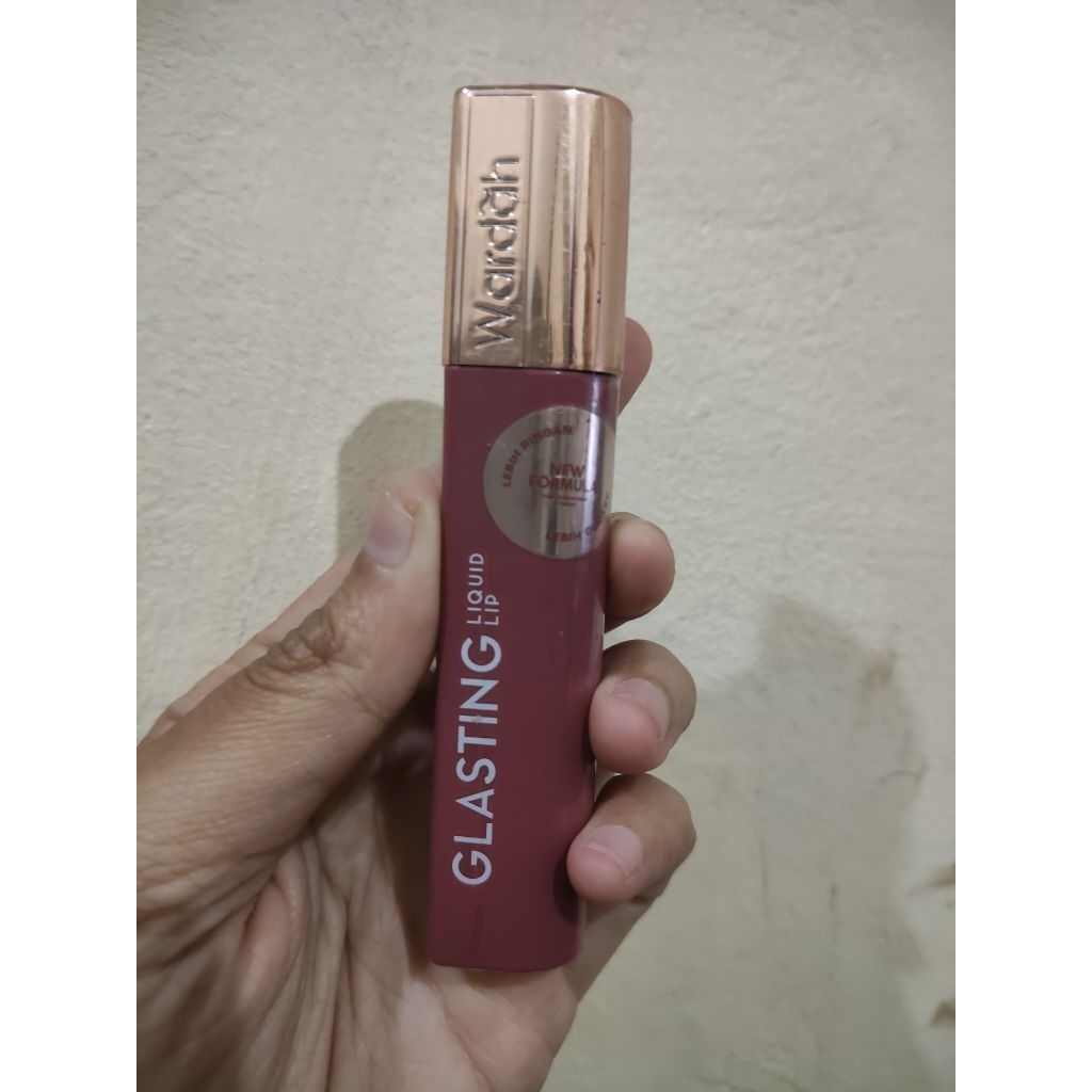 WARDAH Glasting Liquid Lip Cream Stain Lipgloss Lipstik Glossy Lip Longlasting Waterproof Glaze Lip
