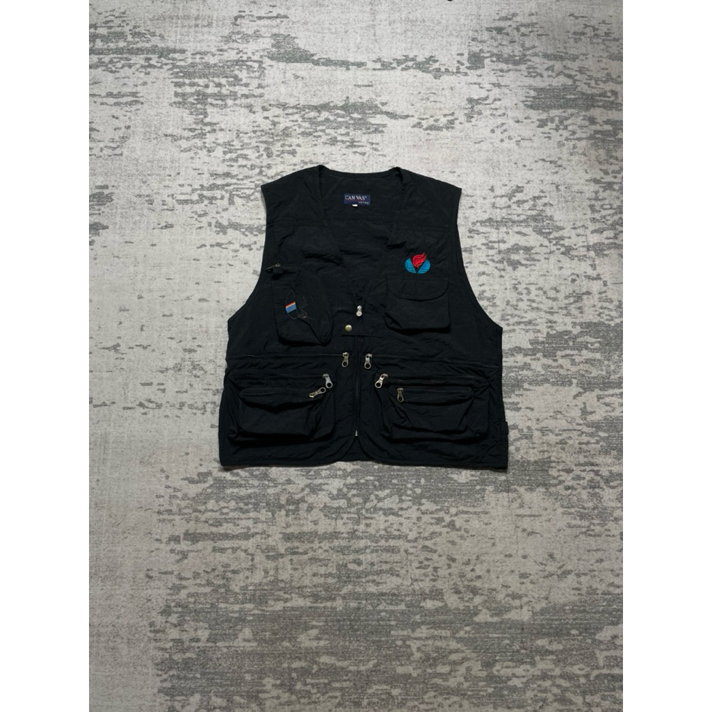 Canvas hunting fishing vest jacket