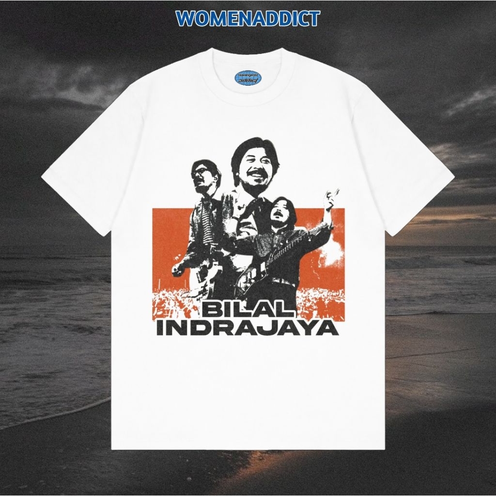 KAOS BAJU BILAL INDRAJAYA | T-SHIRT REGULAR PUTIH STYLE Y2K VINTAGE BOOTLEG | BAND METAL MUSIK ROCK 