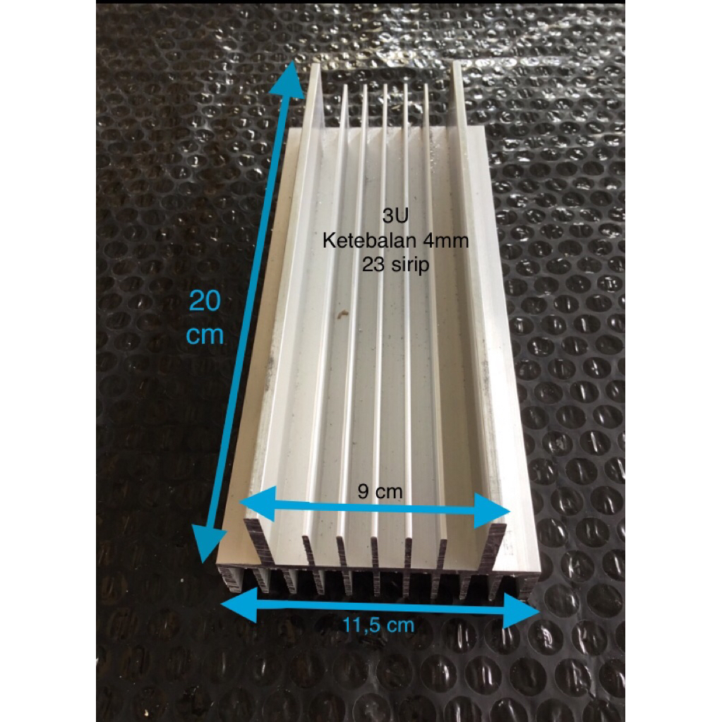 pendingin heatsink 3u 20cm built up / 3U 20 cm