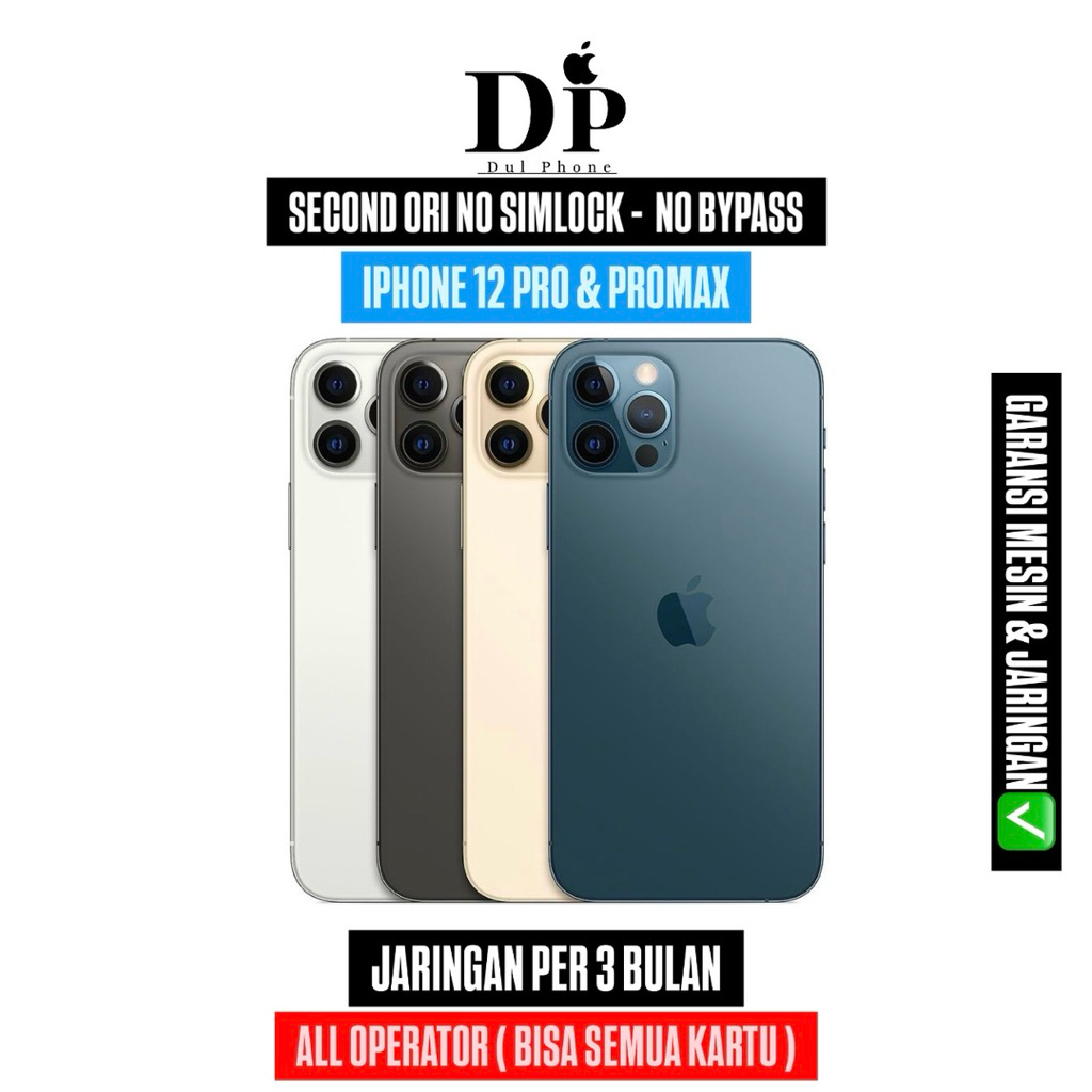 iPhone 12 Pro & Promax 512 256 128 Inter Second Like New dulphone