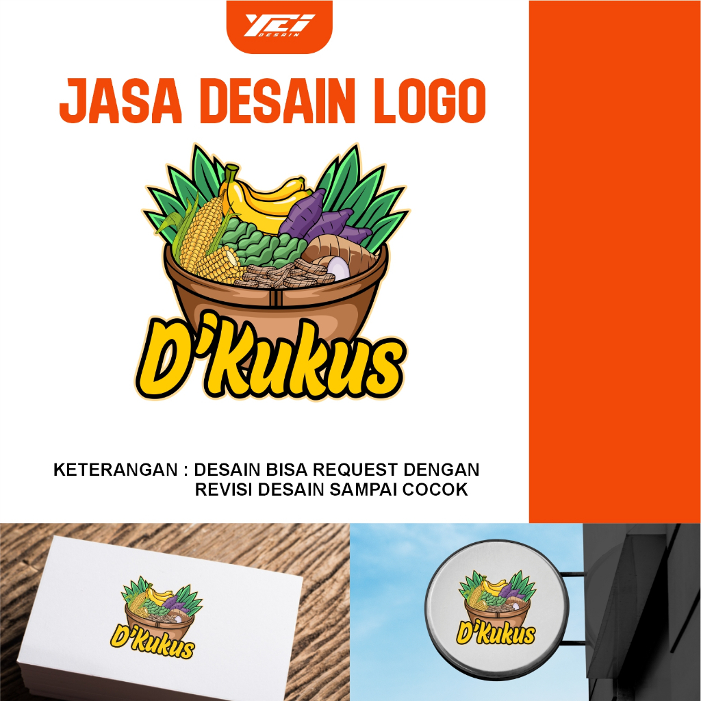JASA DESAIN LOGO UMKM | LOGO MAKANAN | DESAIN LOGO KEDAI, WARUNG, KULINER, MINUMAN